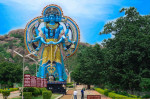 Tall Shiva Idol at Surendrapuri near Bhongir Fort