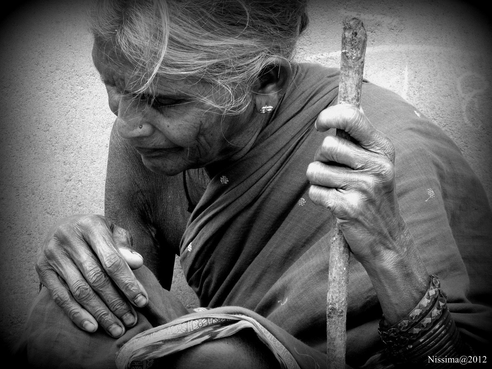 picture of an old indian women