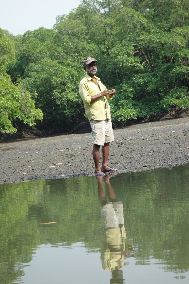 Fisherman Angling in Andamans