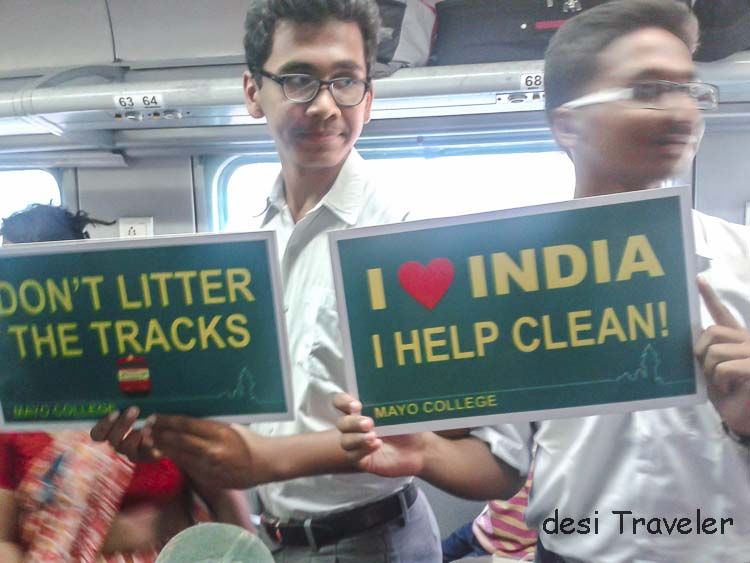 Mayo College Ajmer Students campaign for clean India
