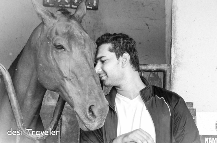 Naved Khan with his horse