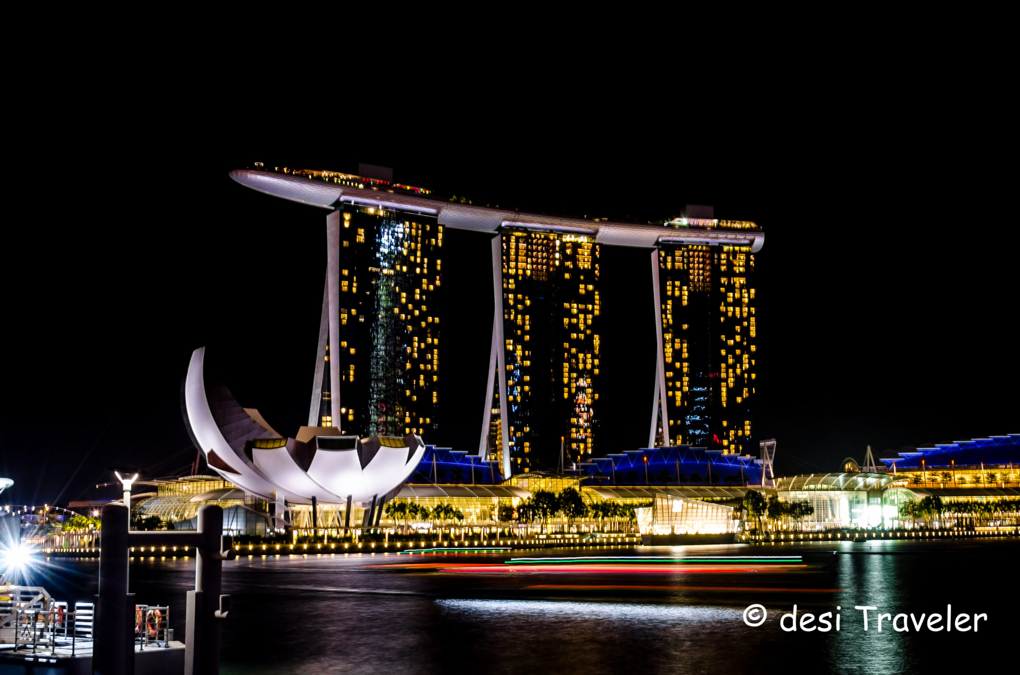 Marina Bay Sands Hotel night picture