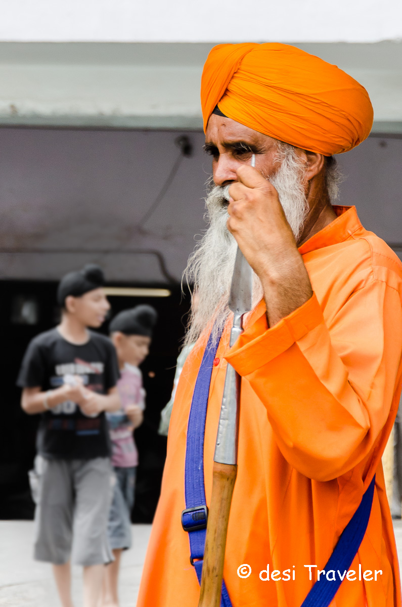 Old Sikh Nihang Guard
