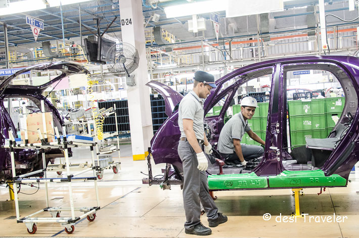 Tata Nano car plant assembly line