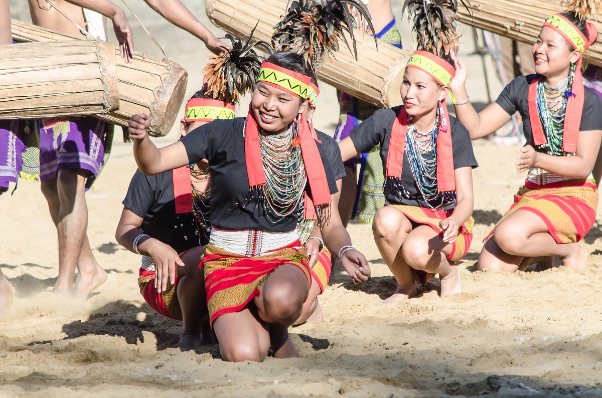 A Naga Tribal dance Hornbill Festival Nagaland
