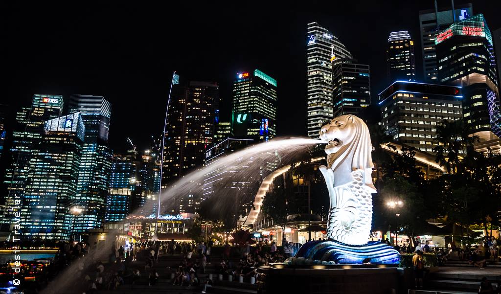 Merlion Singapore night photography tips
