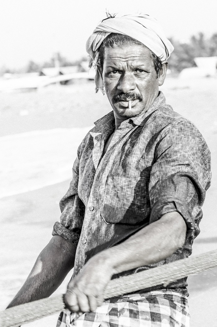 Portrait of a fisherman Kerala