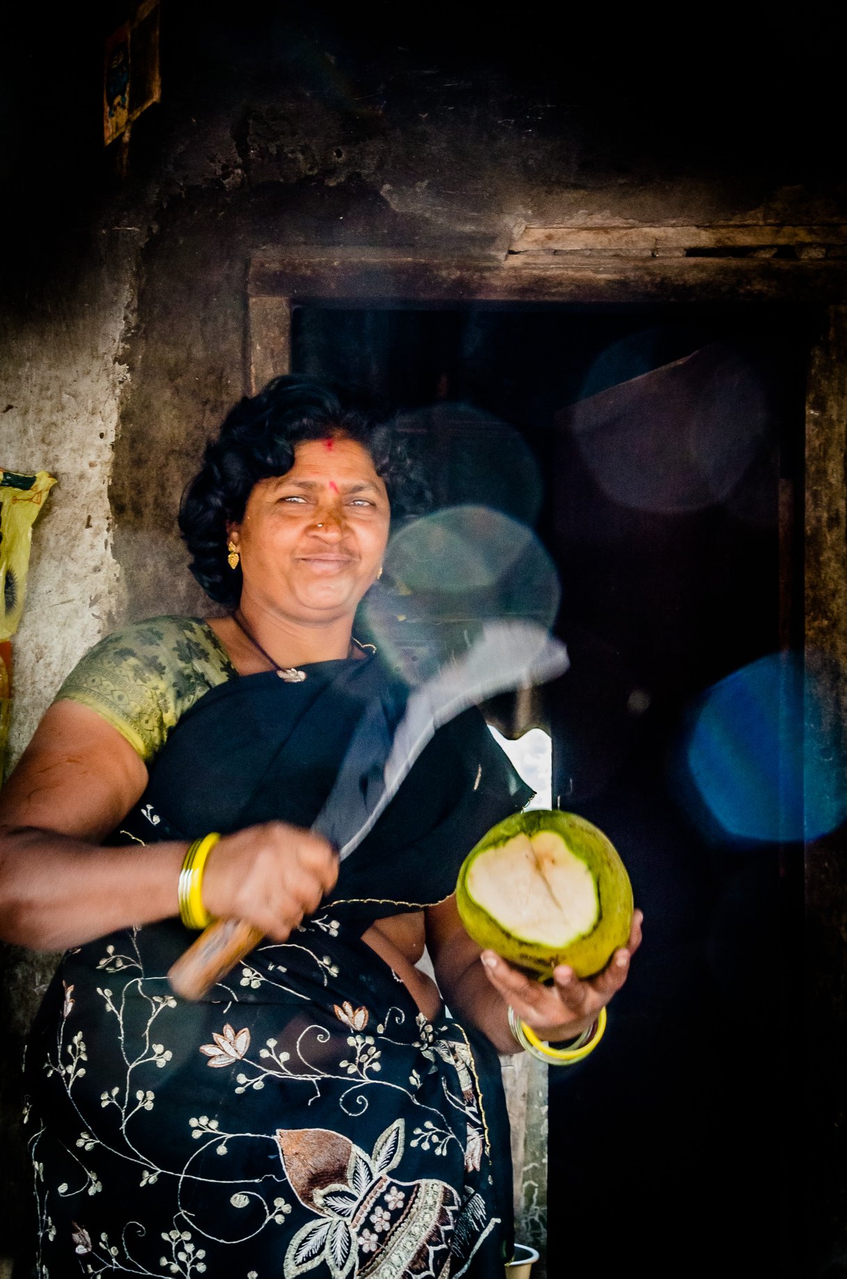 Coconut Woman Portrait