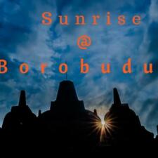 Watching Sunrise at Borobudur - UNESCO World Heritage Site Indonesia