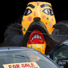 Making of Ravana in Tatarpur Village Delhi