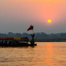 desi goes for  Varanasi Sunrise Boat Ride